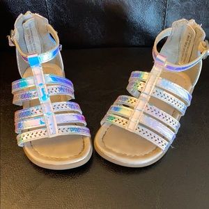 Toddler chrome sandals